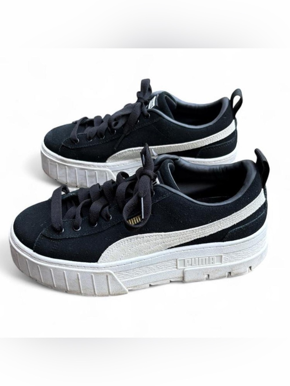 Black Puma Mayze platform sneakers
